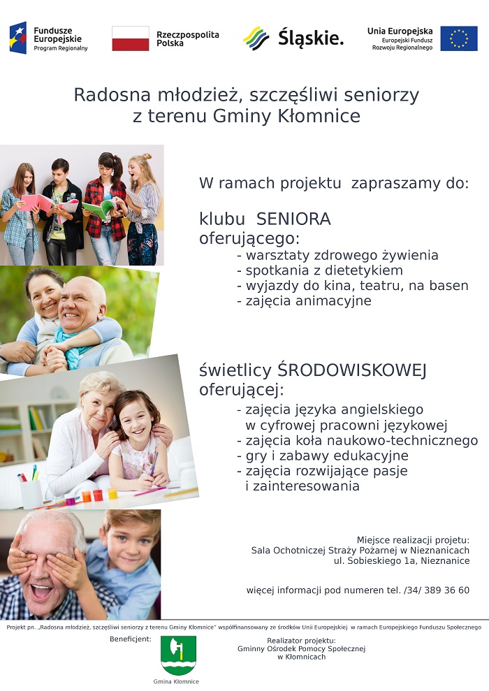 Radosna młodzież, szczęśliwi seniorzy z terenu Gminy Kłomnice